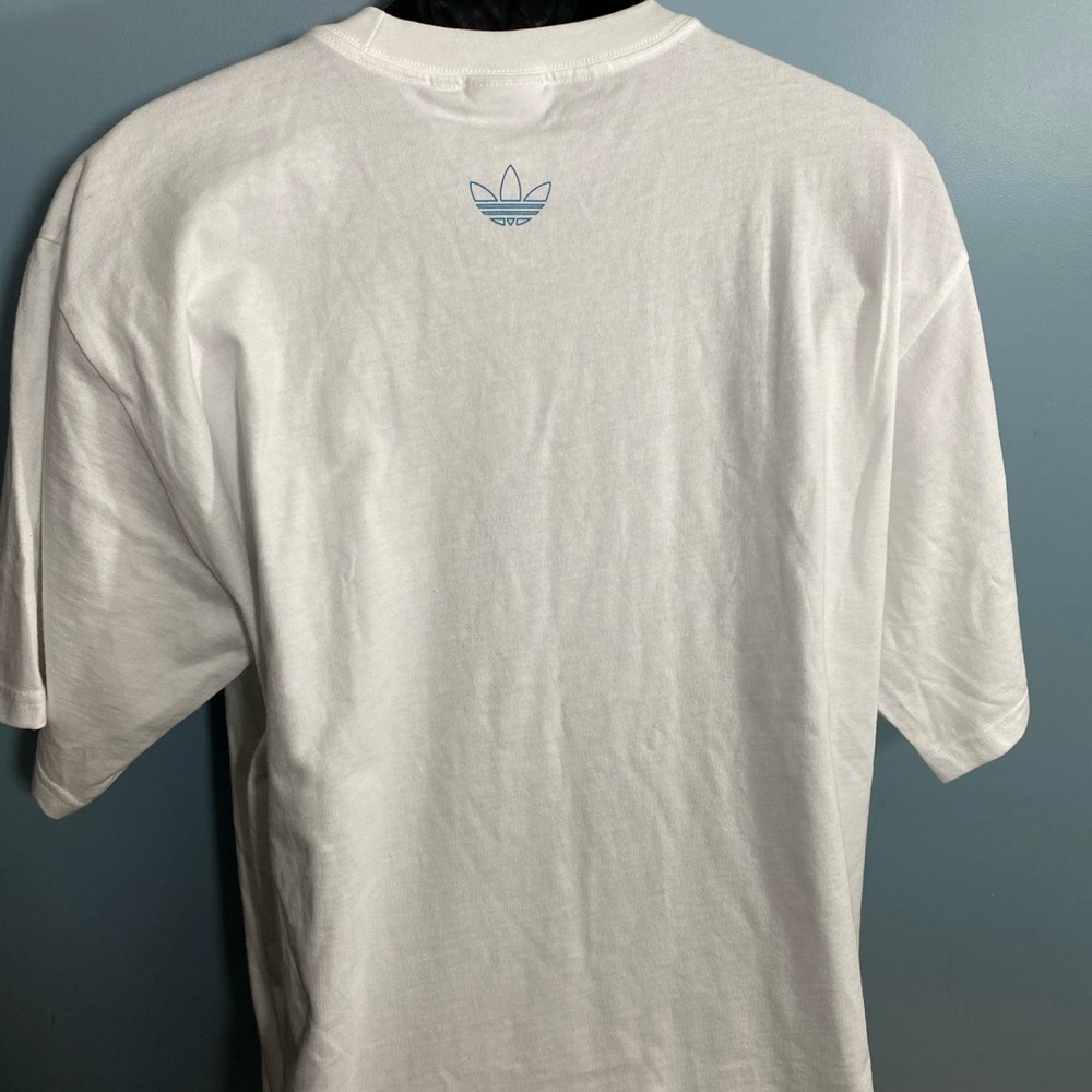 Men’s White ADIDAS SPLIT ADI TEE - Picture 4 of 4